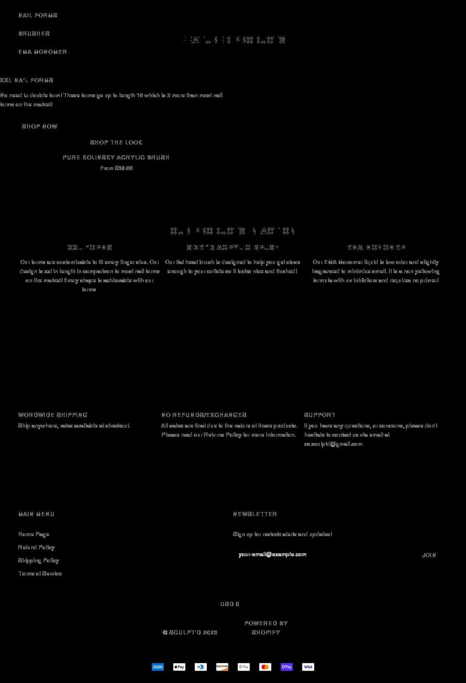 shopsculptd.com shopify website screenshot