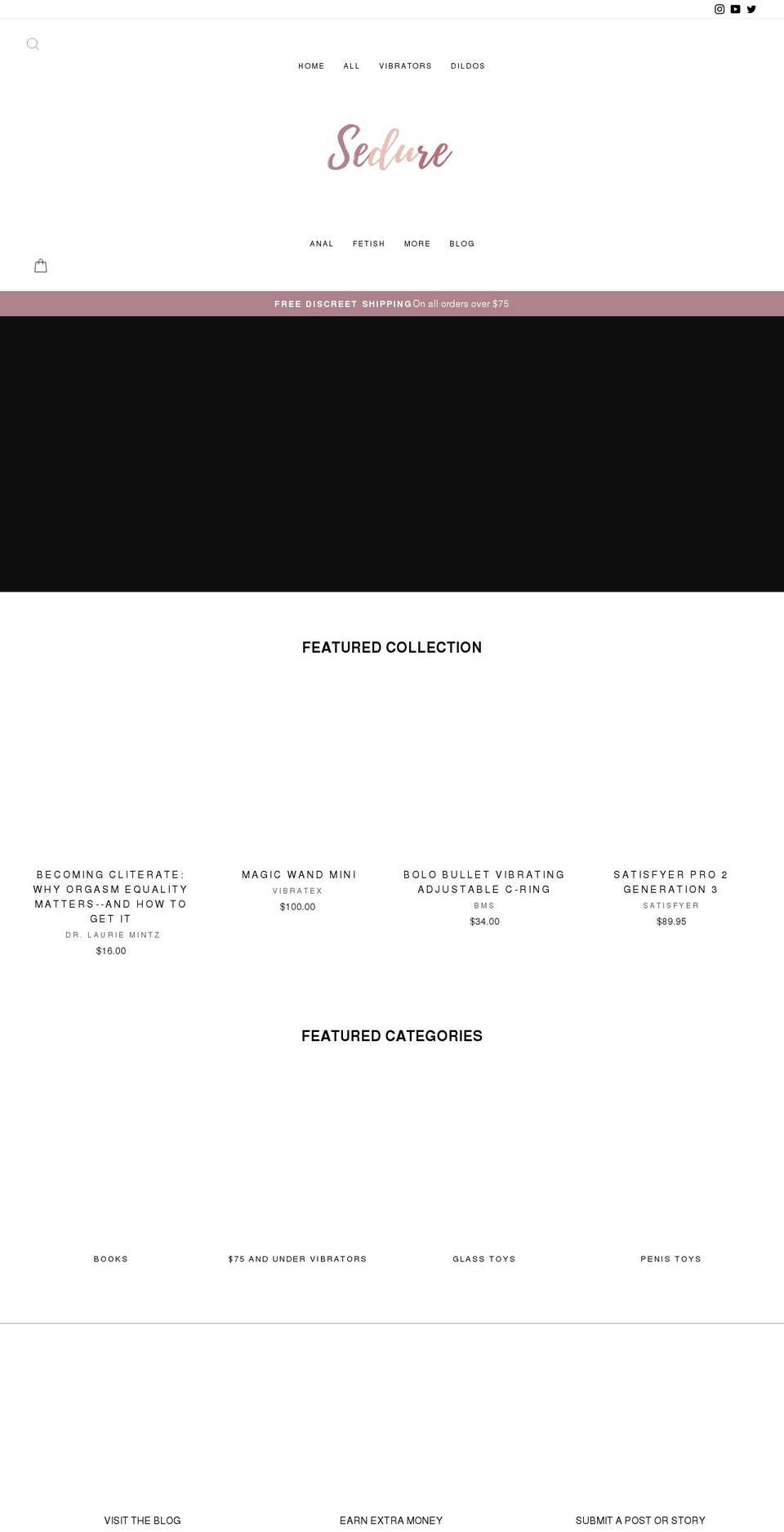 shopsedure.com shopify website screenshot