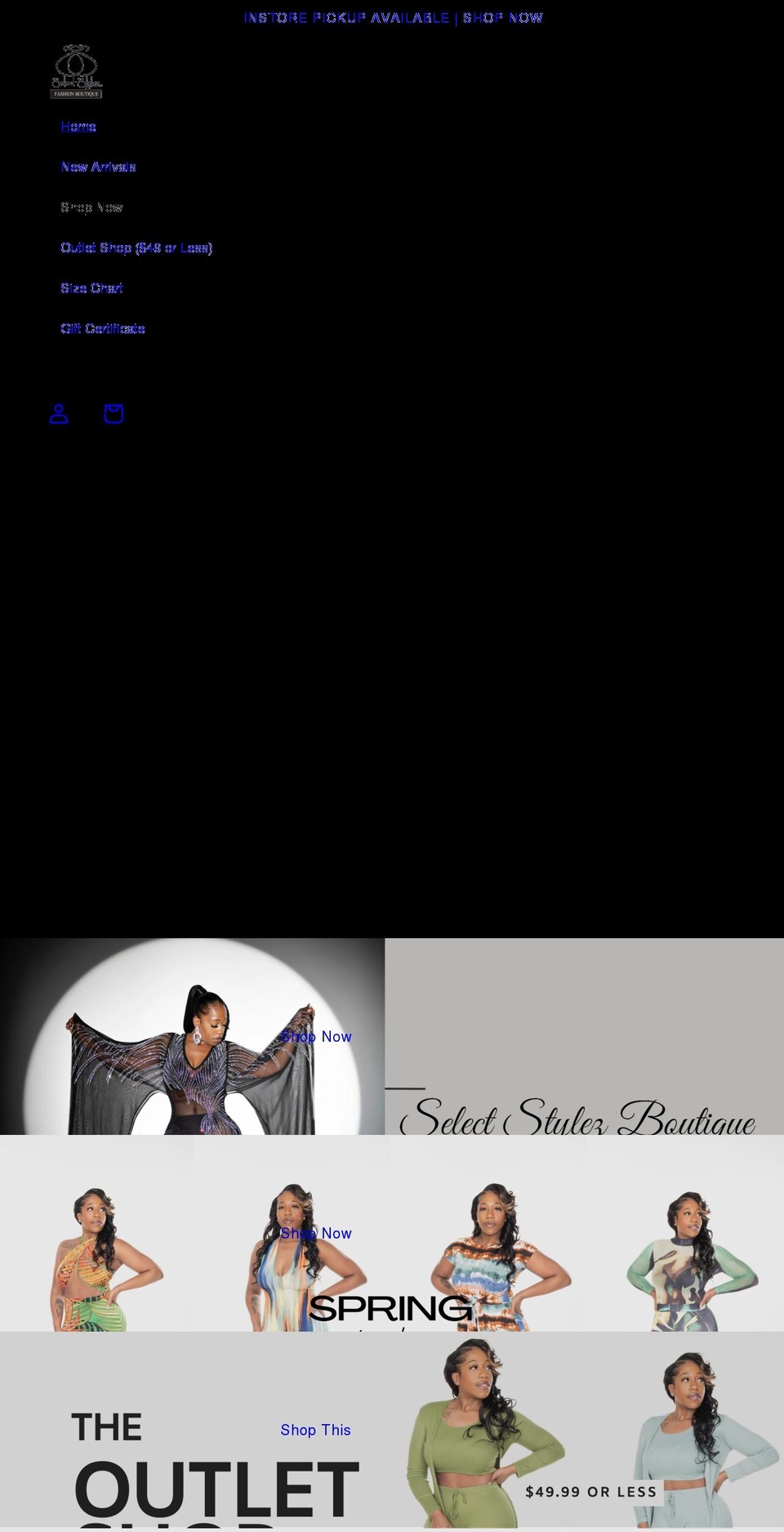 shopselectstylez.com shopify website screenshot
