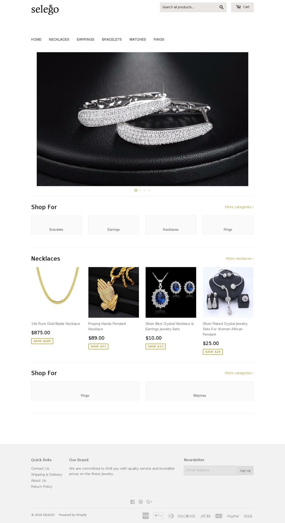 shopselego.com — Shopify storefront screenshot