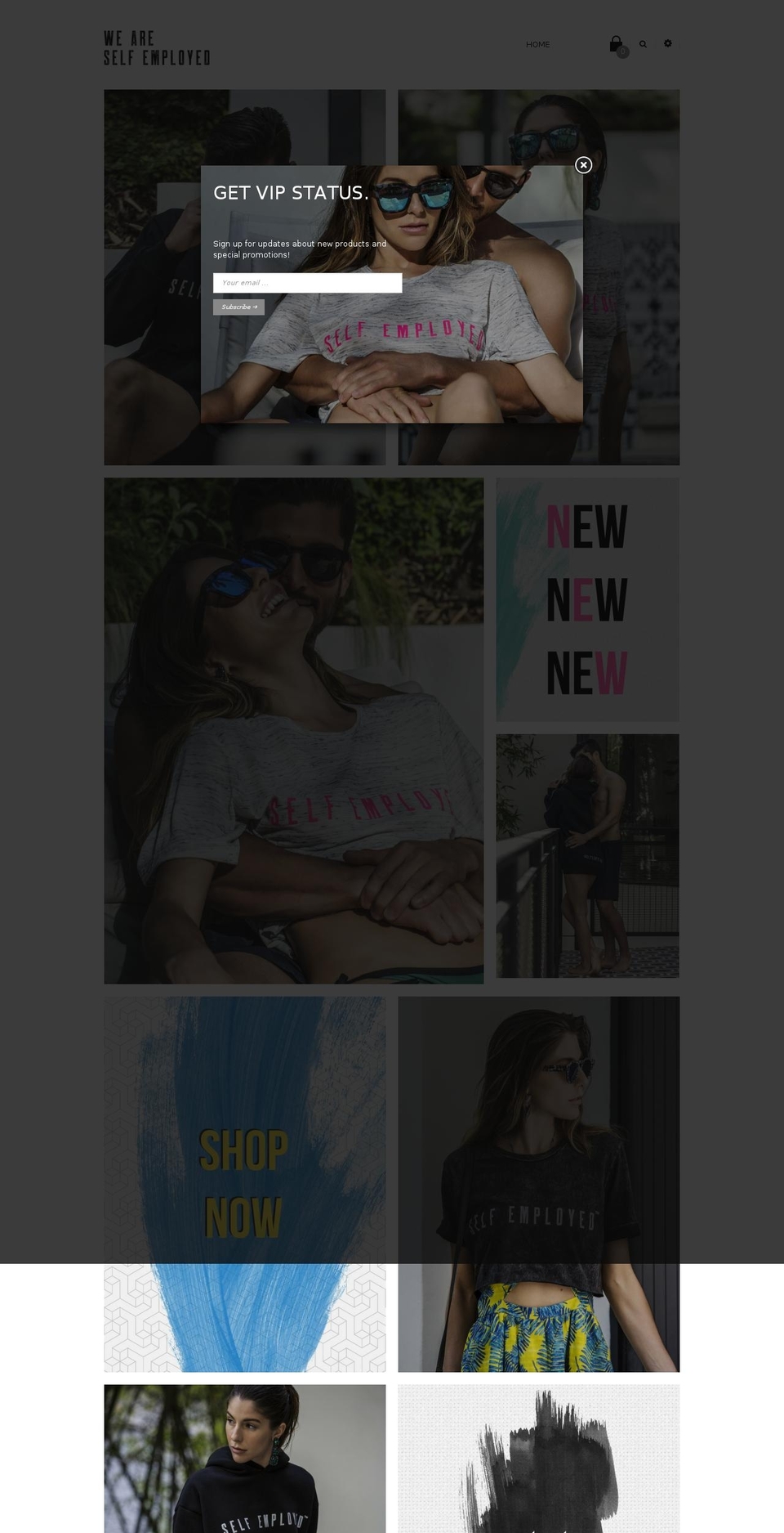 shopselfemployed.com — Shopify storefront screenshot