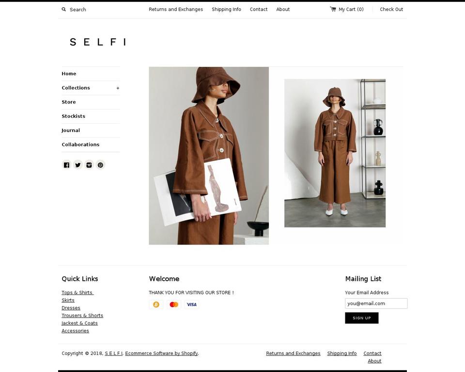 shopselfi.com — Shopify storefront screenshot