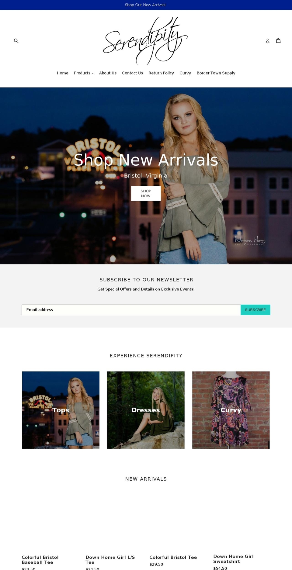 shopserendipity.com shopify website screenshot