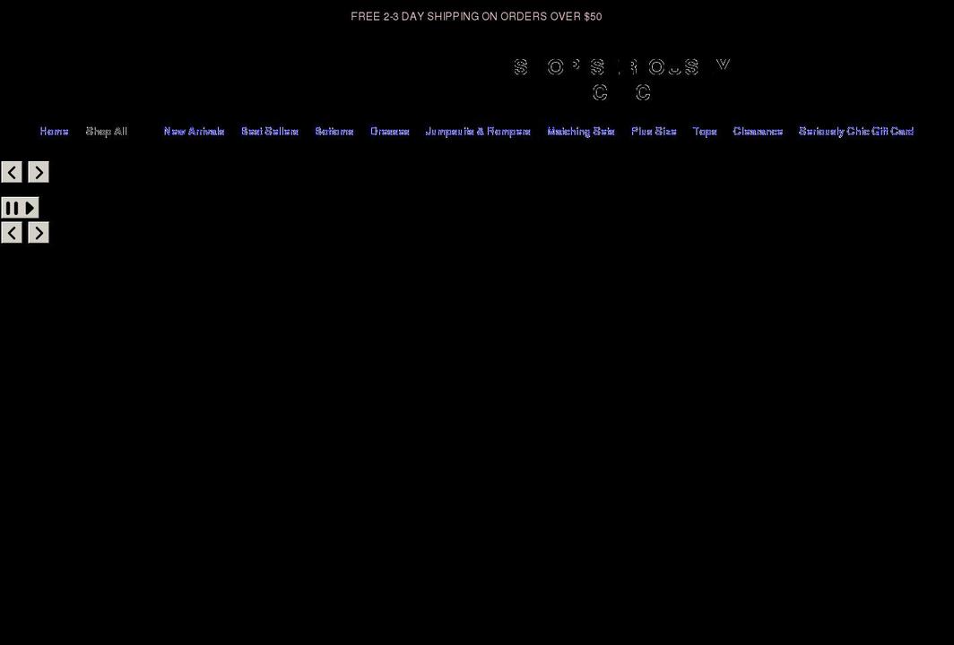 shopseriouslychic.com shopify website screenshot