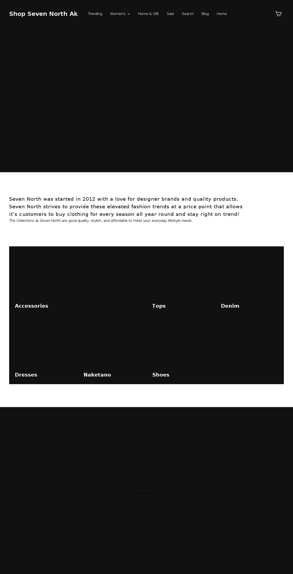shopsevennorthak.com — Shopify storefront screenshot