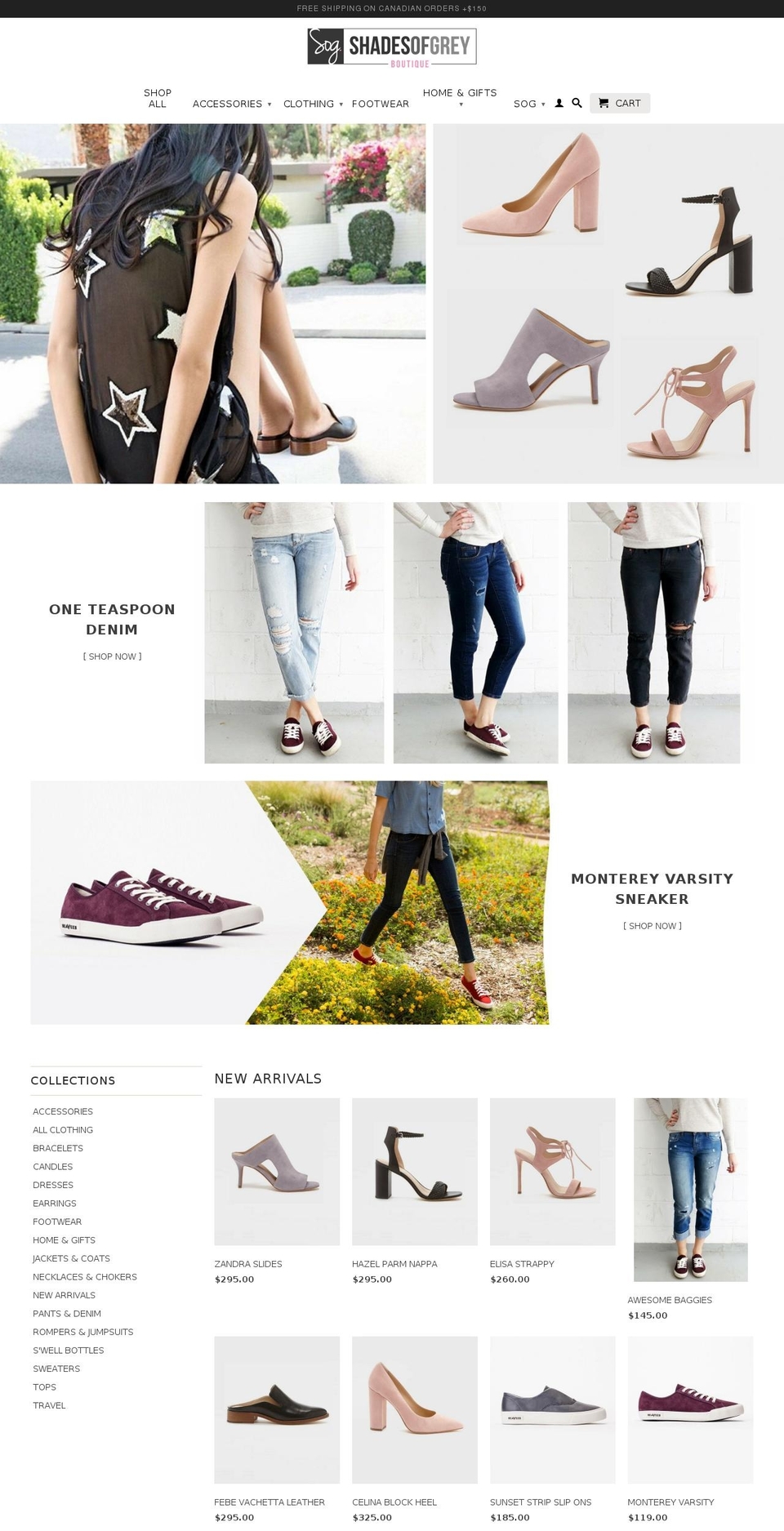 shopshadesofgrey.com shopify website screenshot