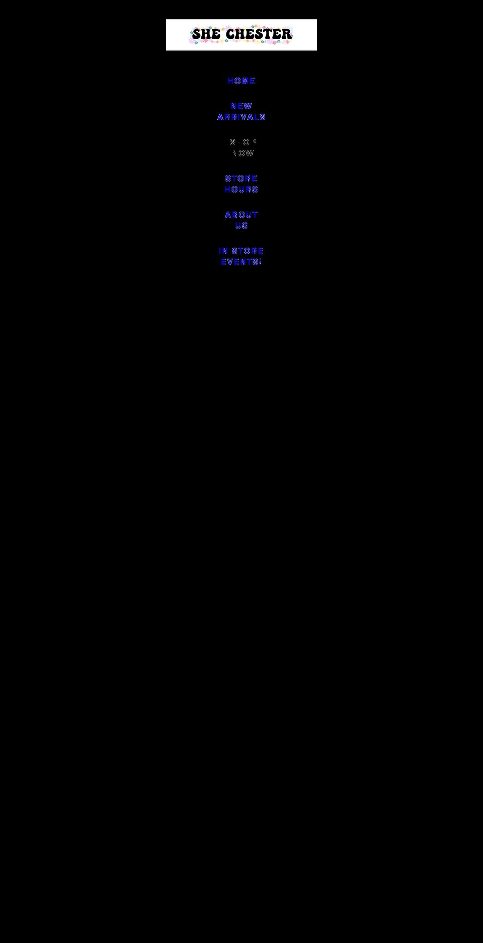 shopshechester.com shopify website screenshot