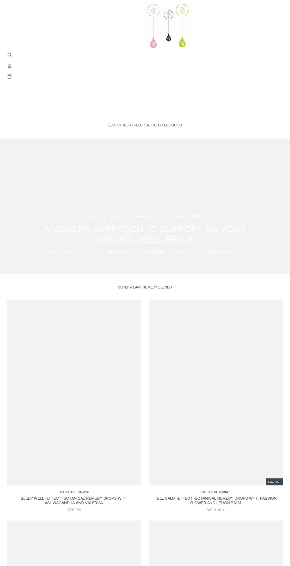 shopsheeffect.com shopify website screenshot