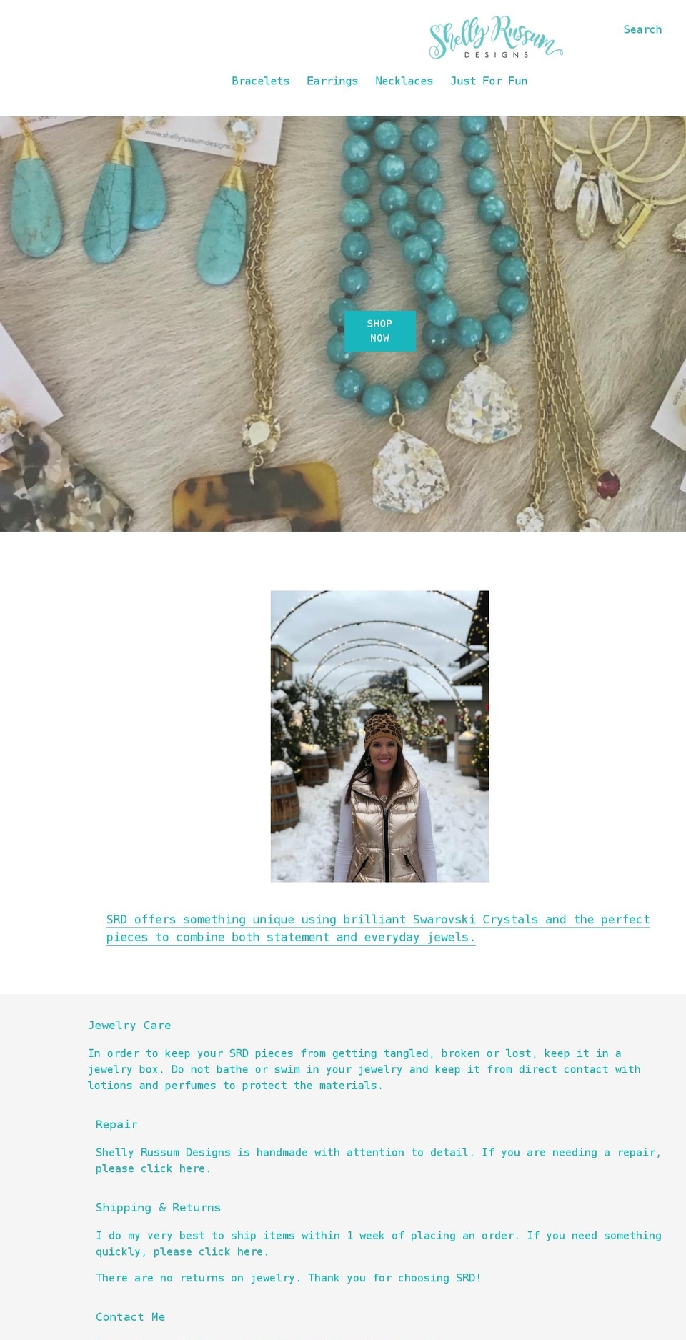 shopshellyrussum.com shopify website screenshot