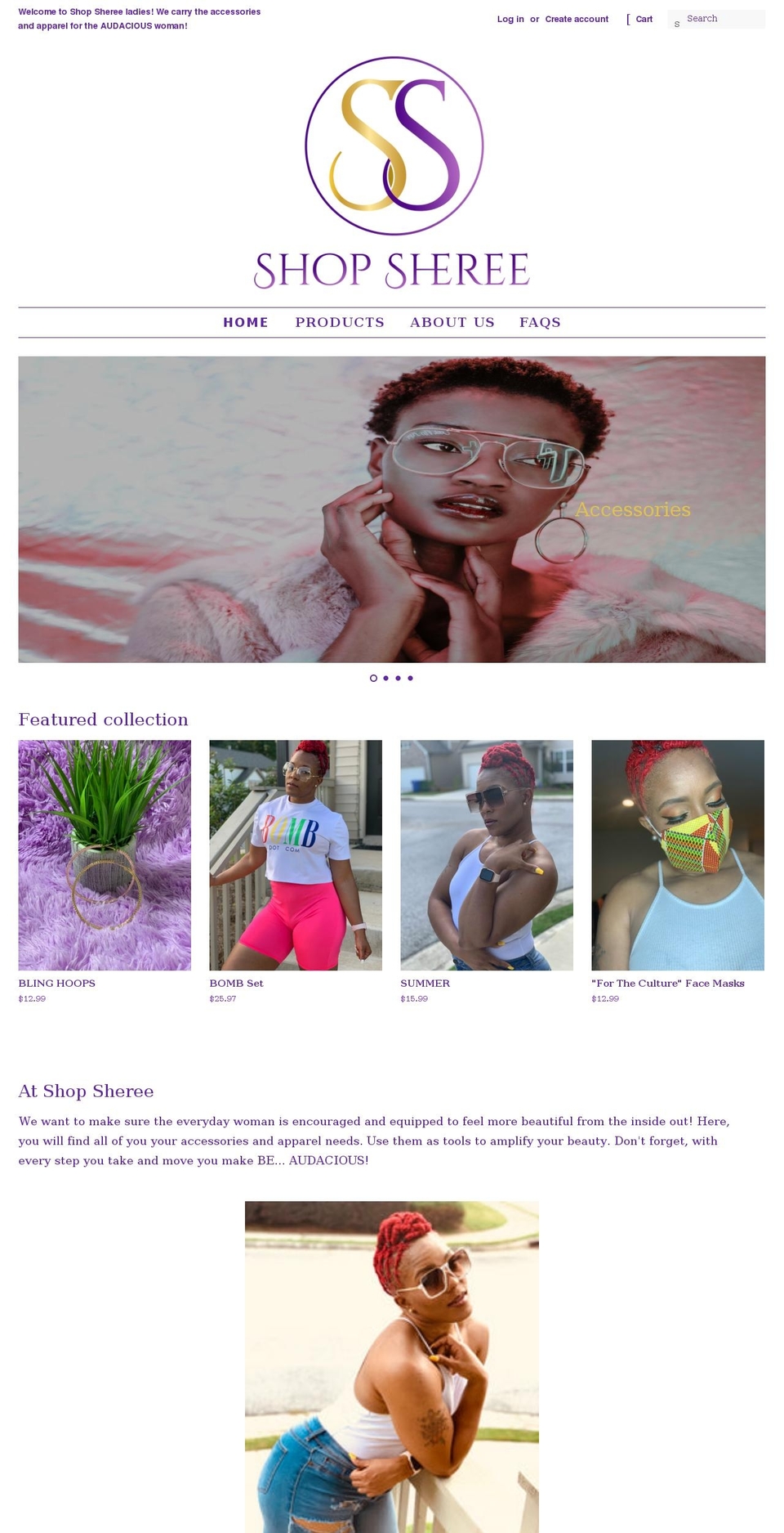 shopsheree.com shopify website screenshot