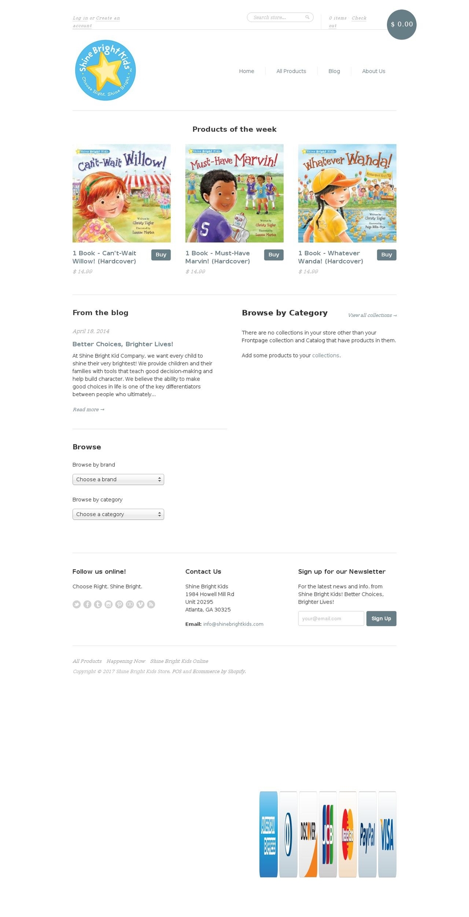 shopshinebright.com shopify website screenshot