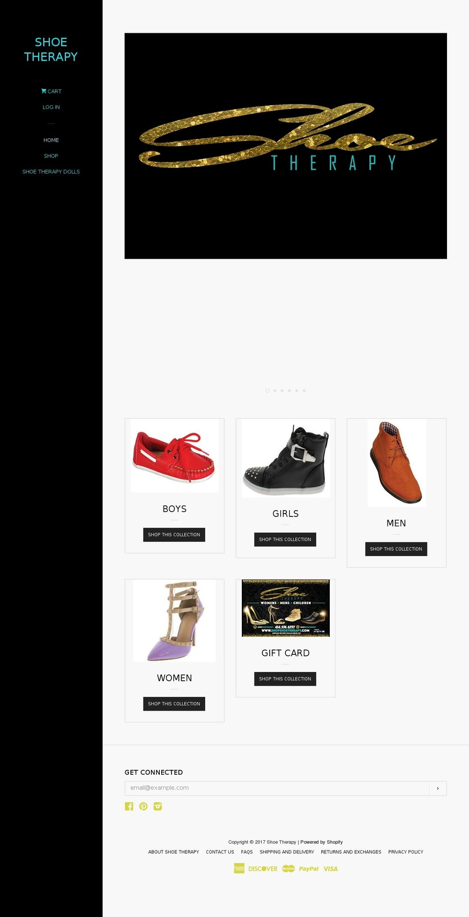 shopshoetherapy.com shopify website screenshot