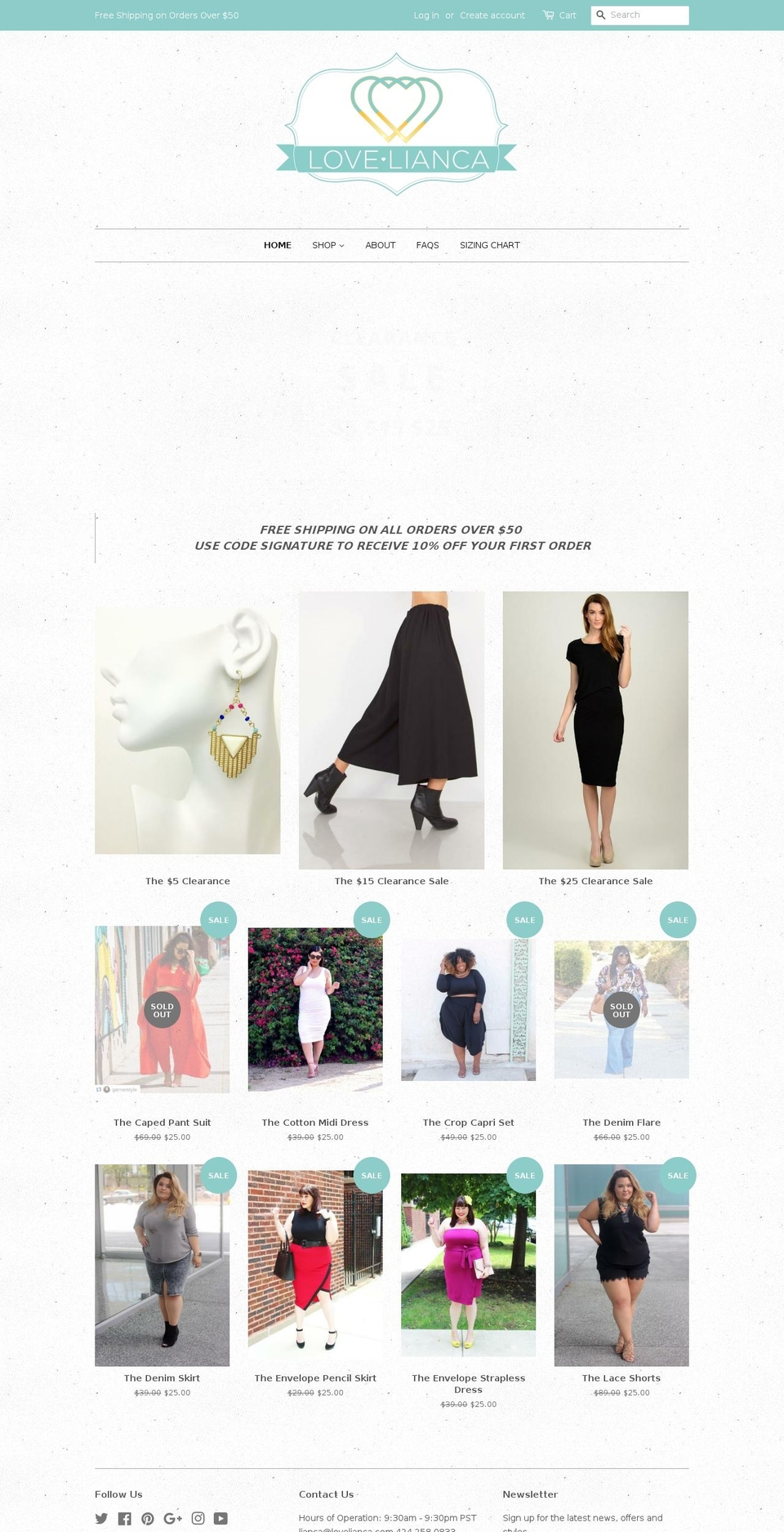 shopsignaturestyle.com shopify website screenshot
