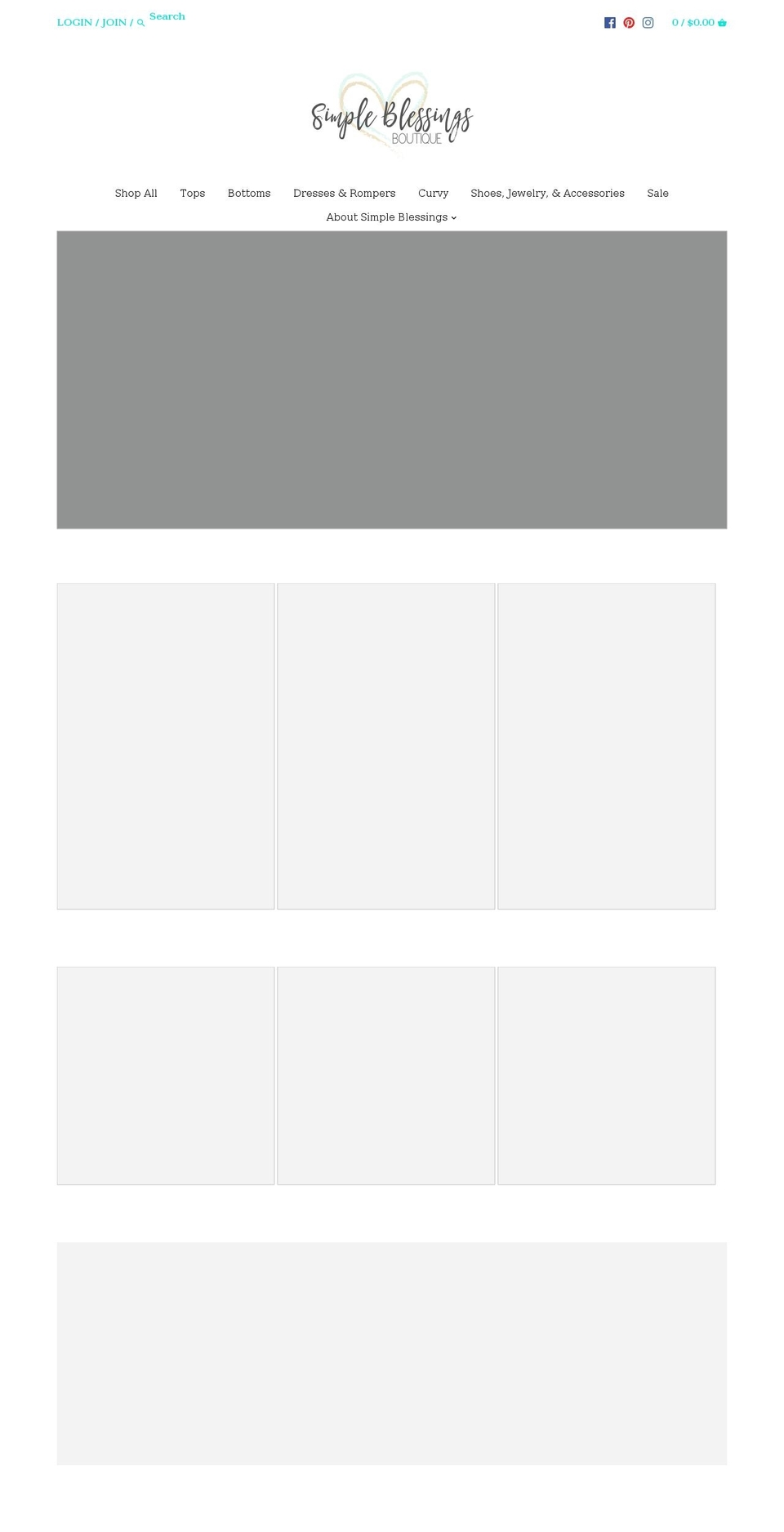 shopsimpleblessings.com shopify website screenshot