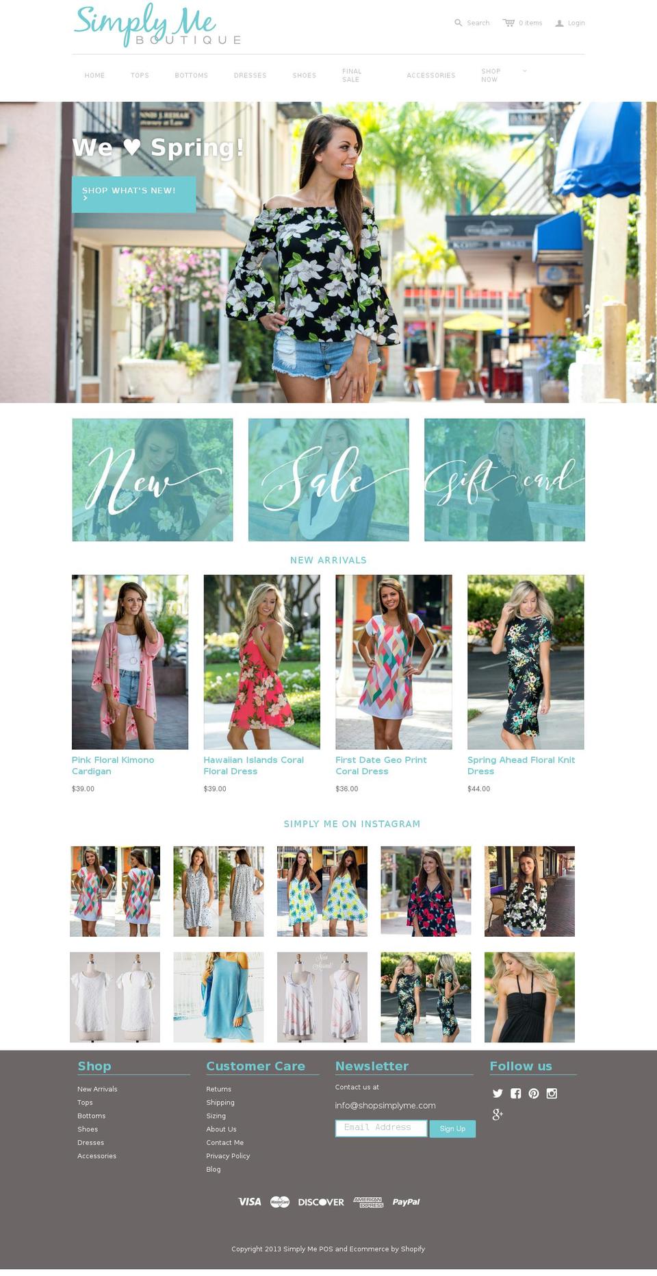 shopsimplyme.com shopify website screenshot