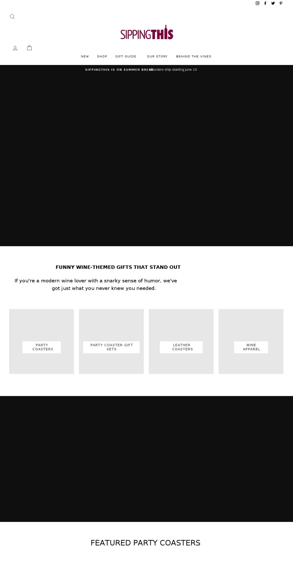 shopsippingthis.com — Shopify storefront screenshot