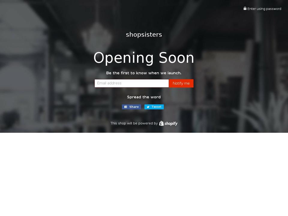 shopsisters.com shopify website screenshot