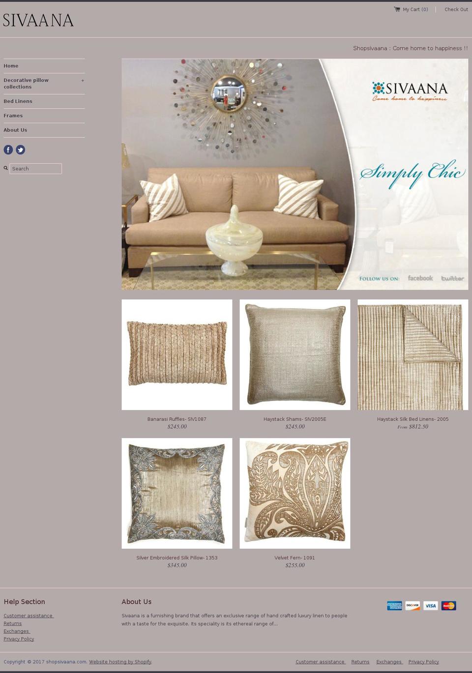 shopsivaana.com shopify website screenshot