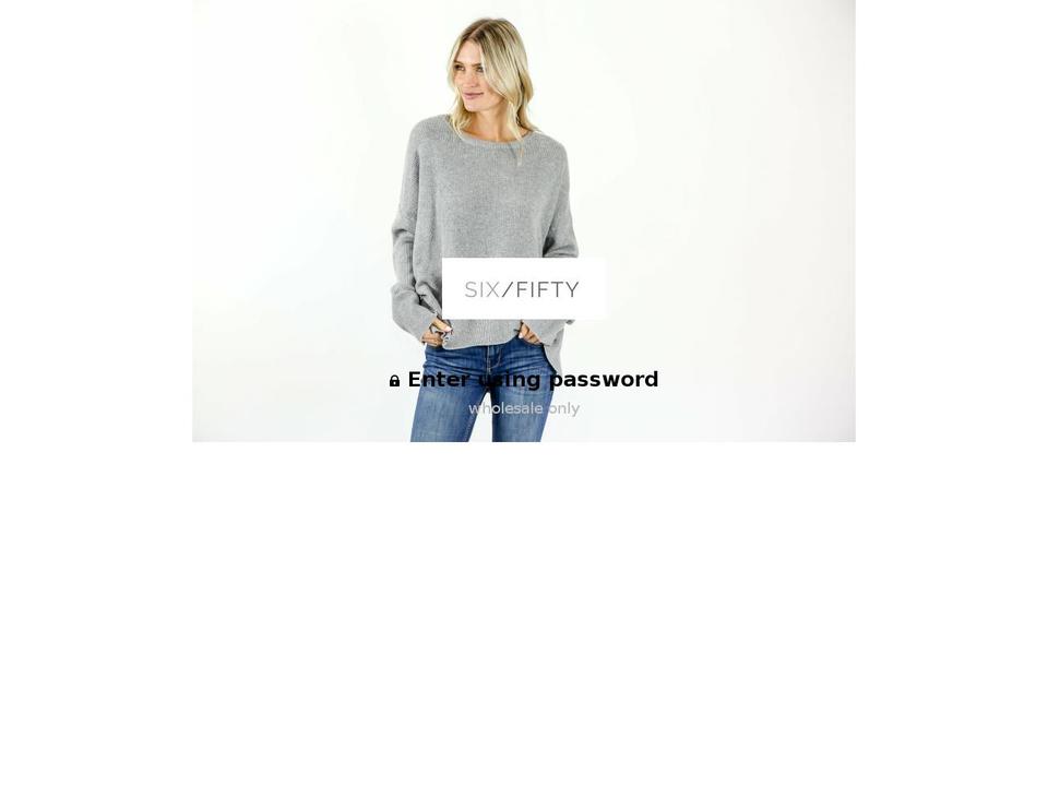 shopsixfifty.com shopify website screenshot