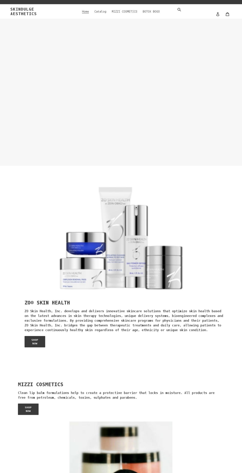 shopskindulgecda.com shopify website screenshot