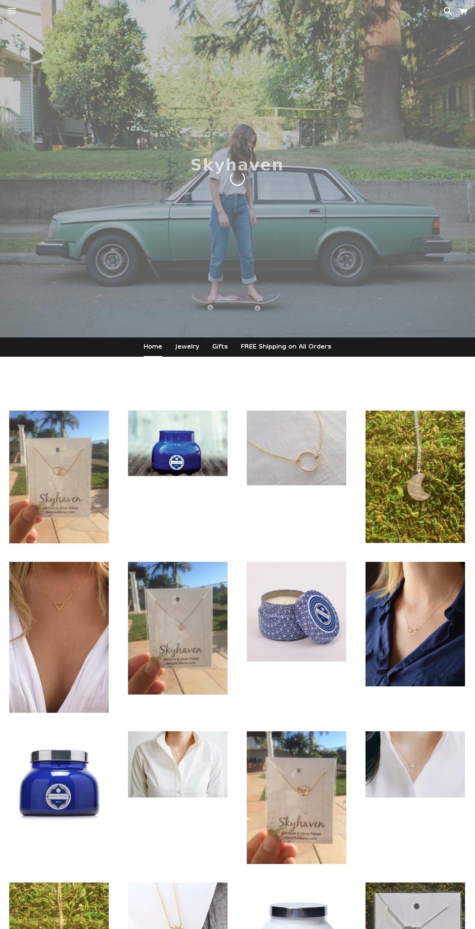 shopskyhaven.com shopify website screenshot