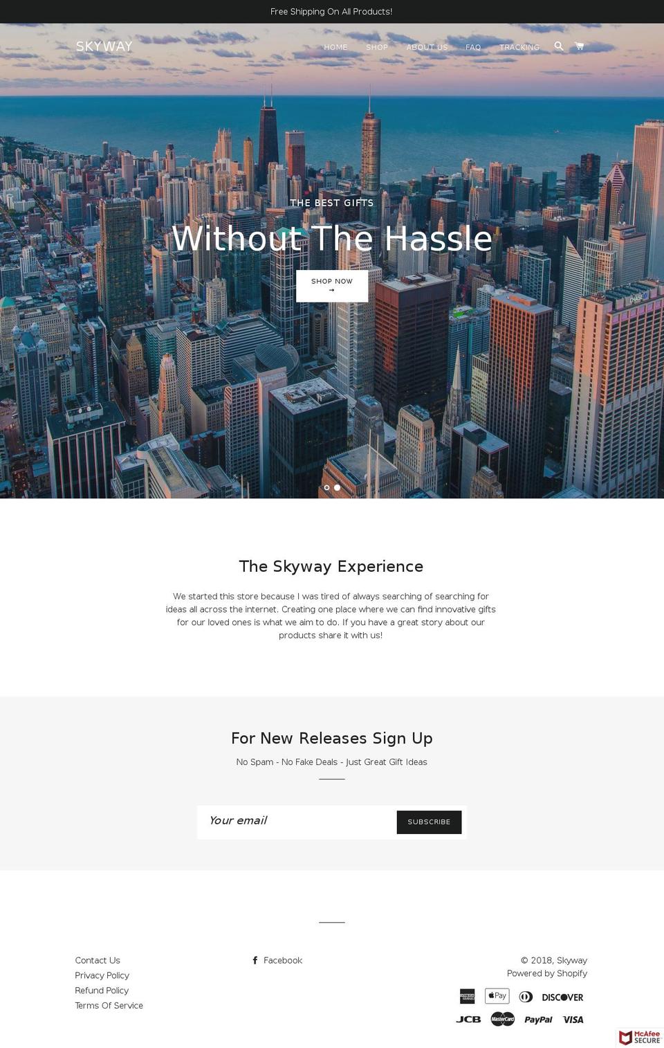 shopskyway.com shopify website screenshot