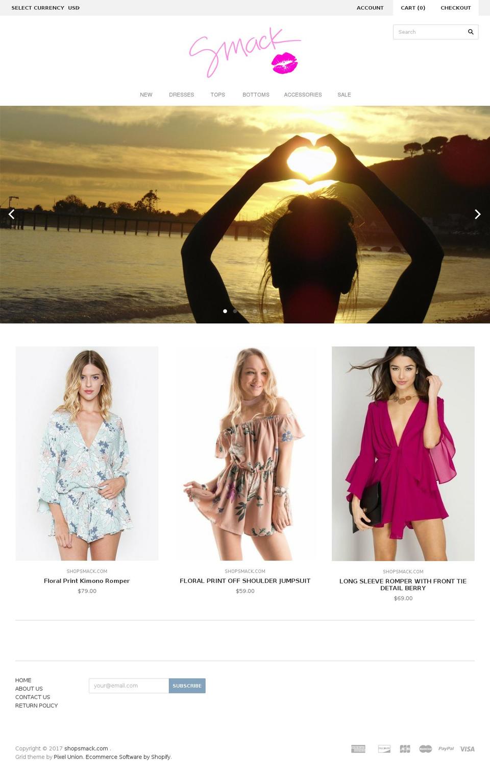 shopsmack.com shopify website screenshot