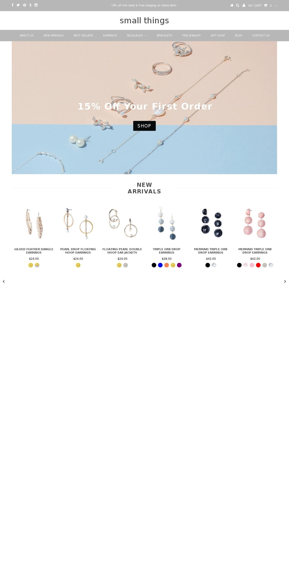 shopsmth.com shopify website screenshot