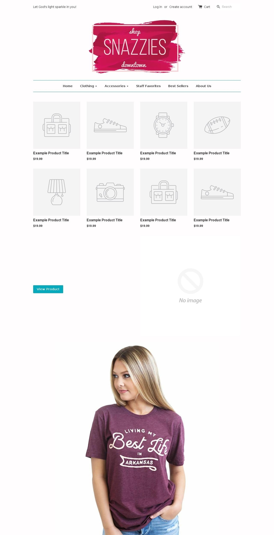 shopsnazzies.com shopify website screenshot