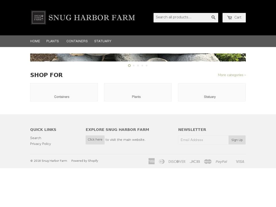 shopsnugharbor.com — Shopify storefront screenshot