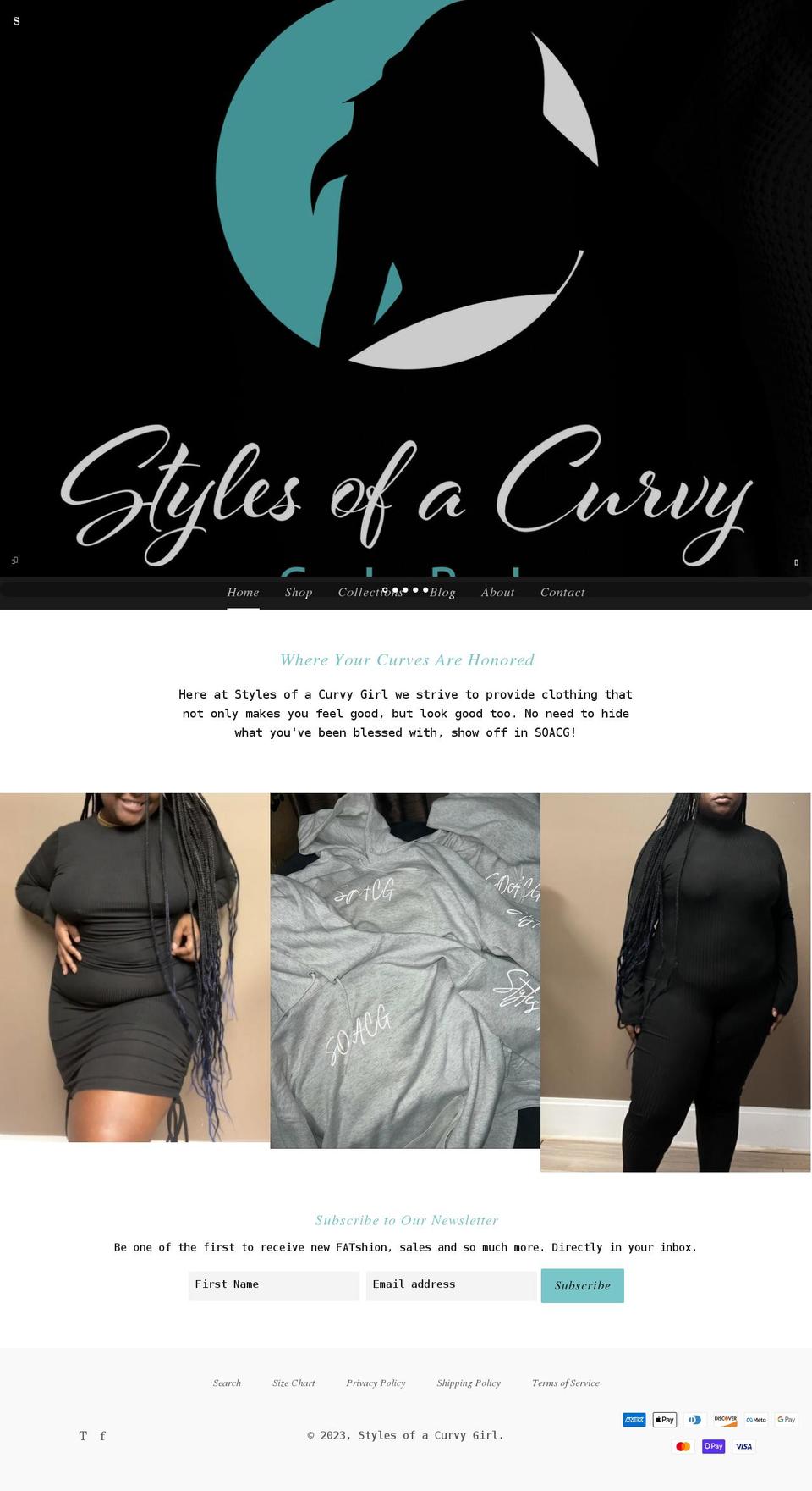 shopsoacg.com shopify website screenshot