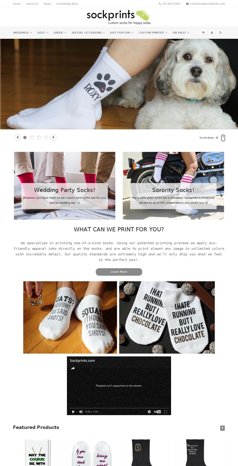 shopsockprints.com shopify website screenshot