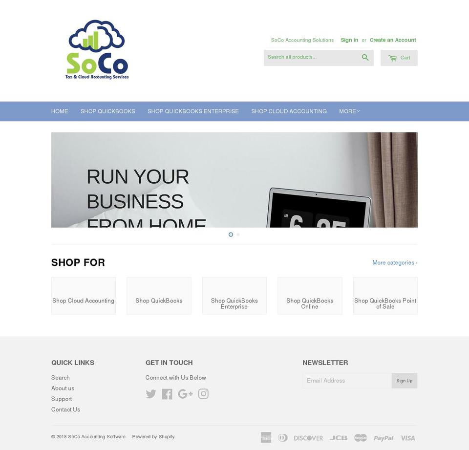 shopsoco.io shopify website screenshot