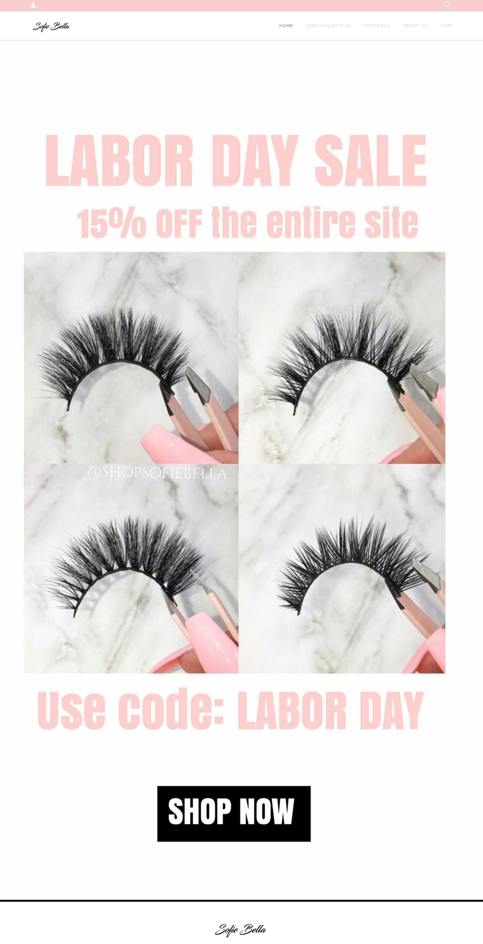 shopsofiebella.com shopify website screenshot