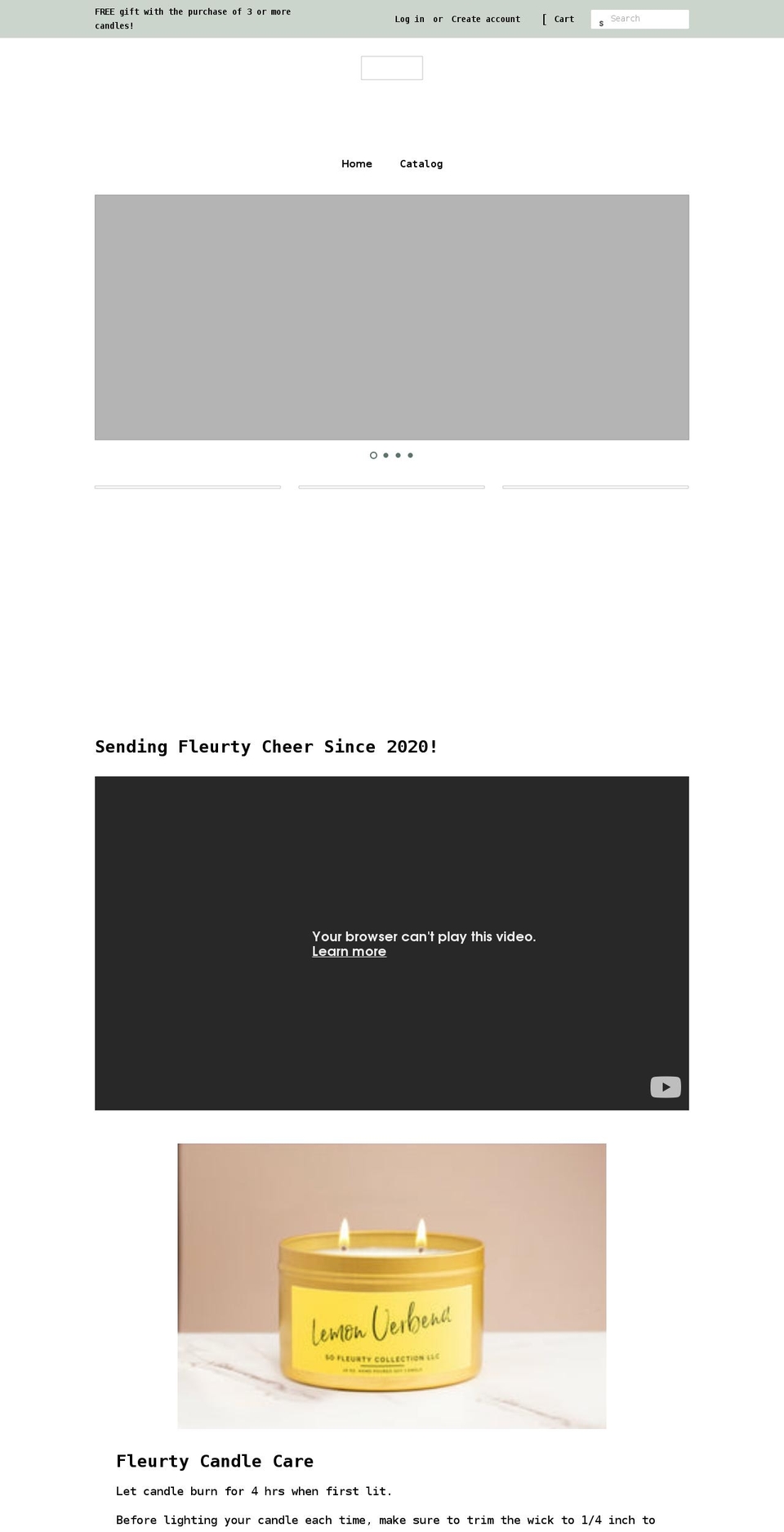 shopsofleurty.com shopify website screenshot