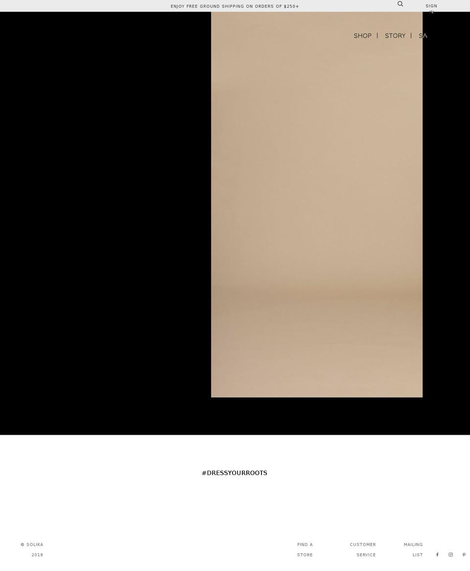 shopsolika.com — Shopify storefront screenshot