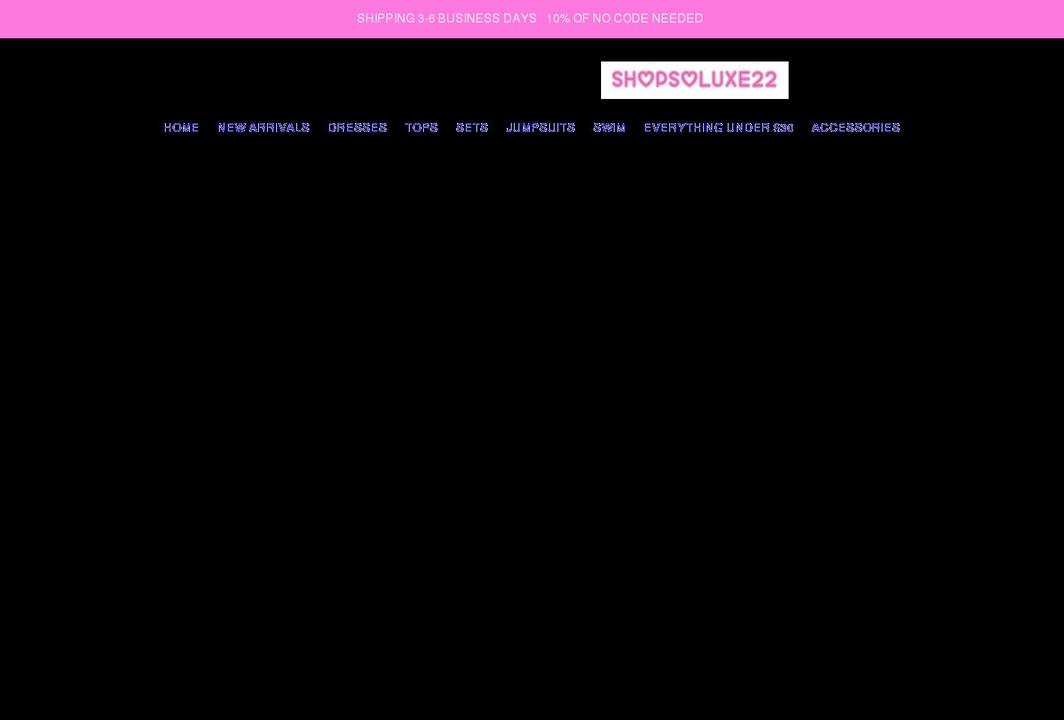 shopsoluxe22.com shopify website screenshot