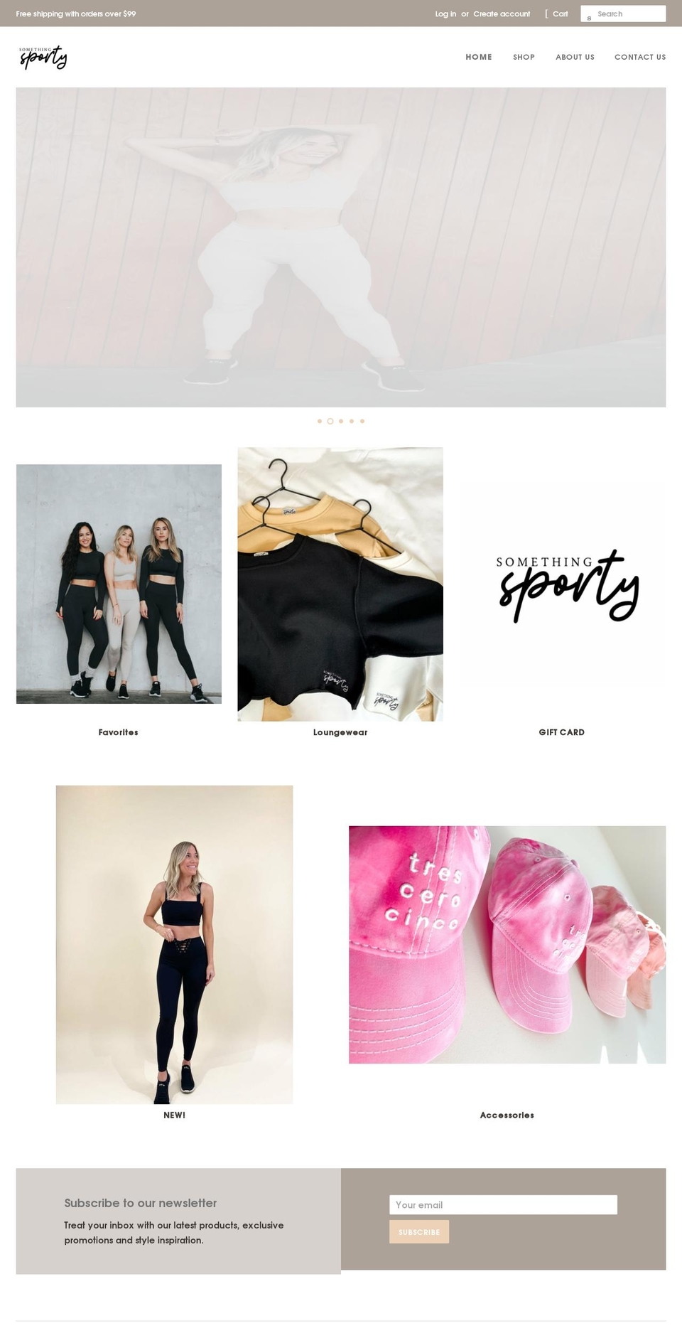 shopsomethingsporty.com shopify website screenshot