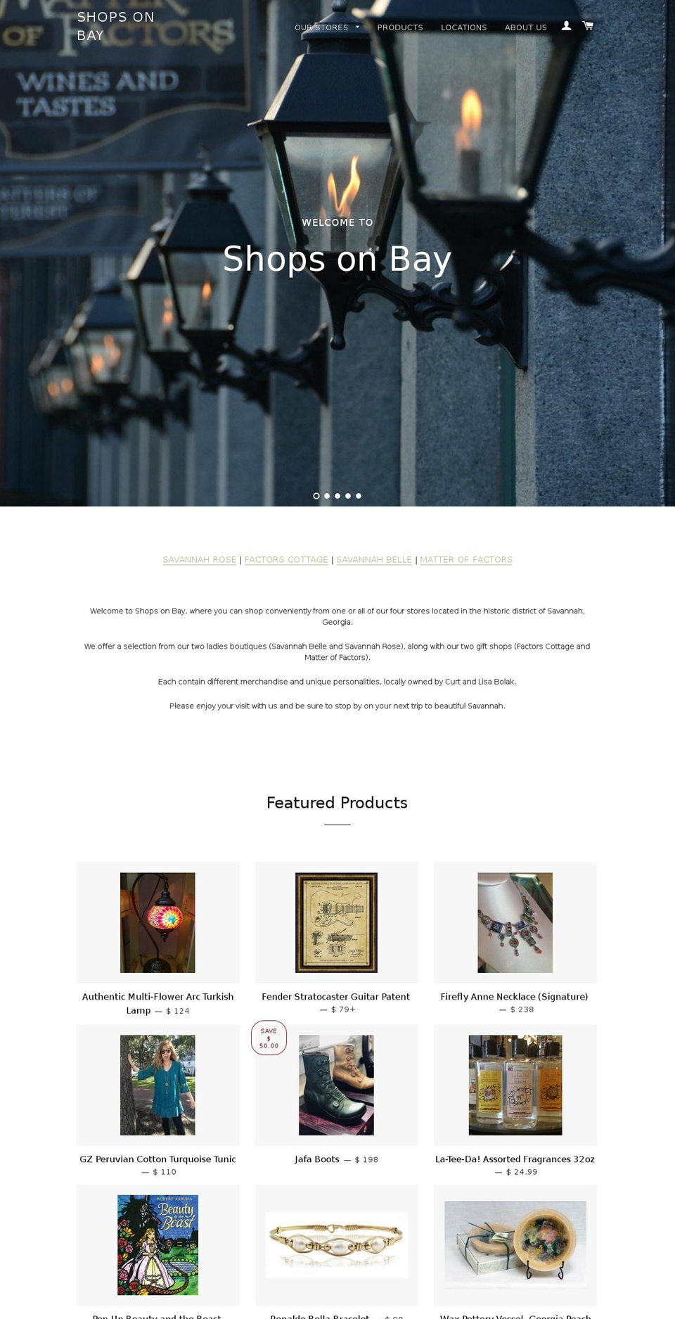 shopsonbay.com shopify website screenshot