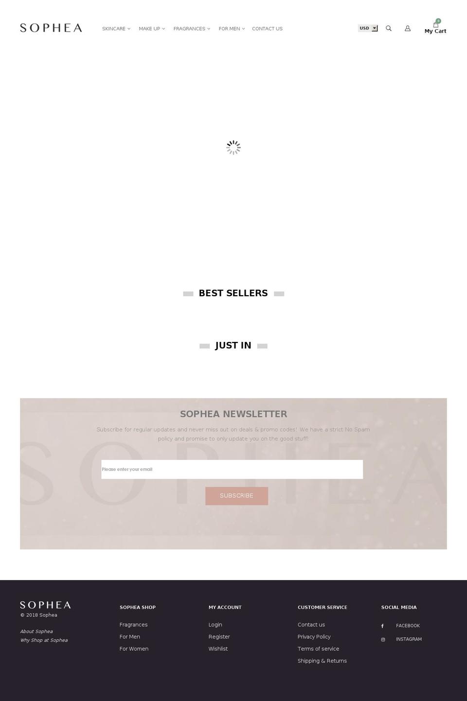 shopsophea.com — Shopify storefront screenshot