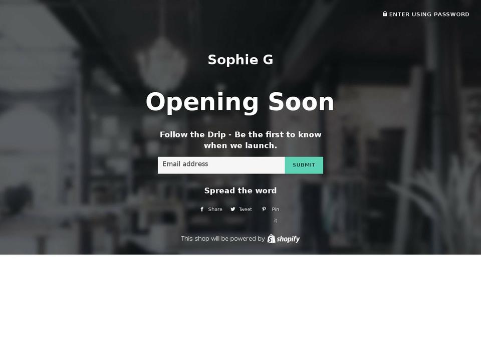 shopsophi.com — Shopify storefront screenshot