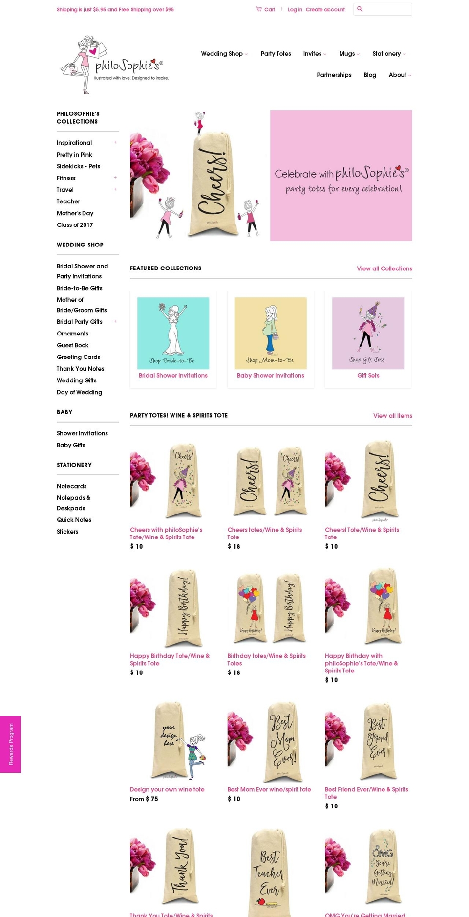 shopsophies.com shopify website screenshot