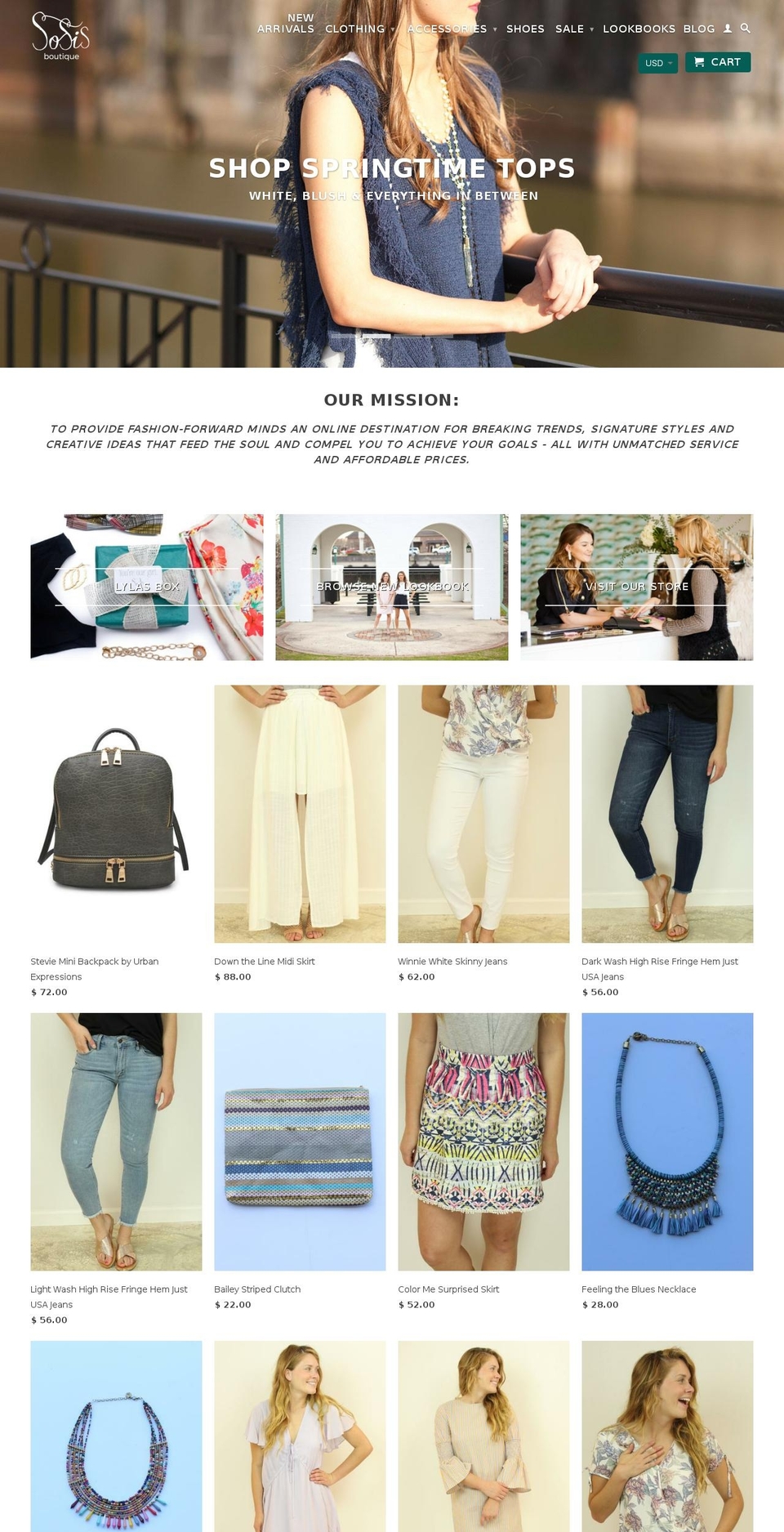 shopsosis.com shopify website screenshot