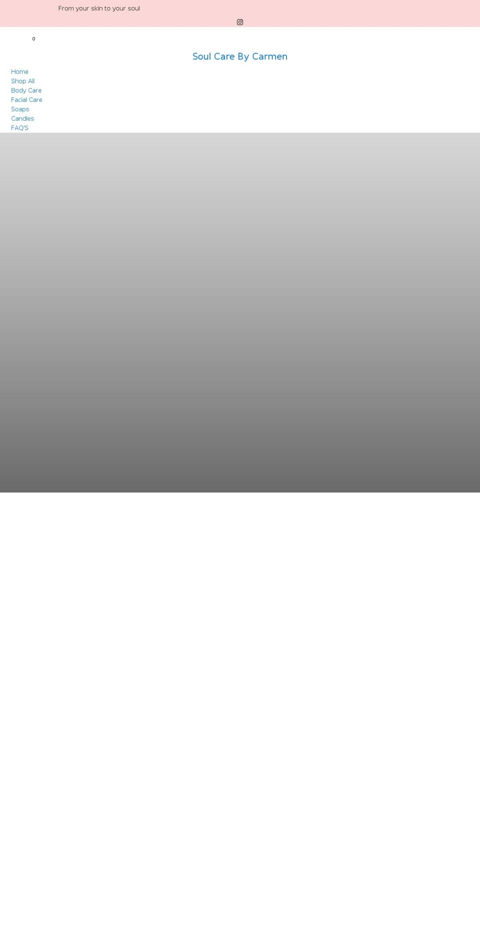 shopsoulcarebycarmen.com shopify website screenshot