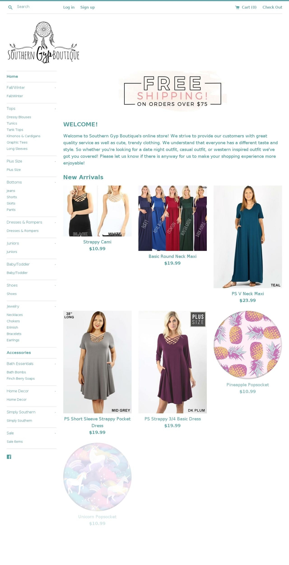 shopsoutherngyp.com — Shopify storefront screenshot