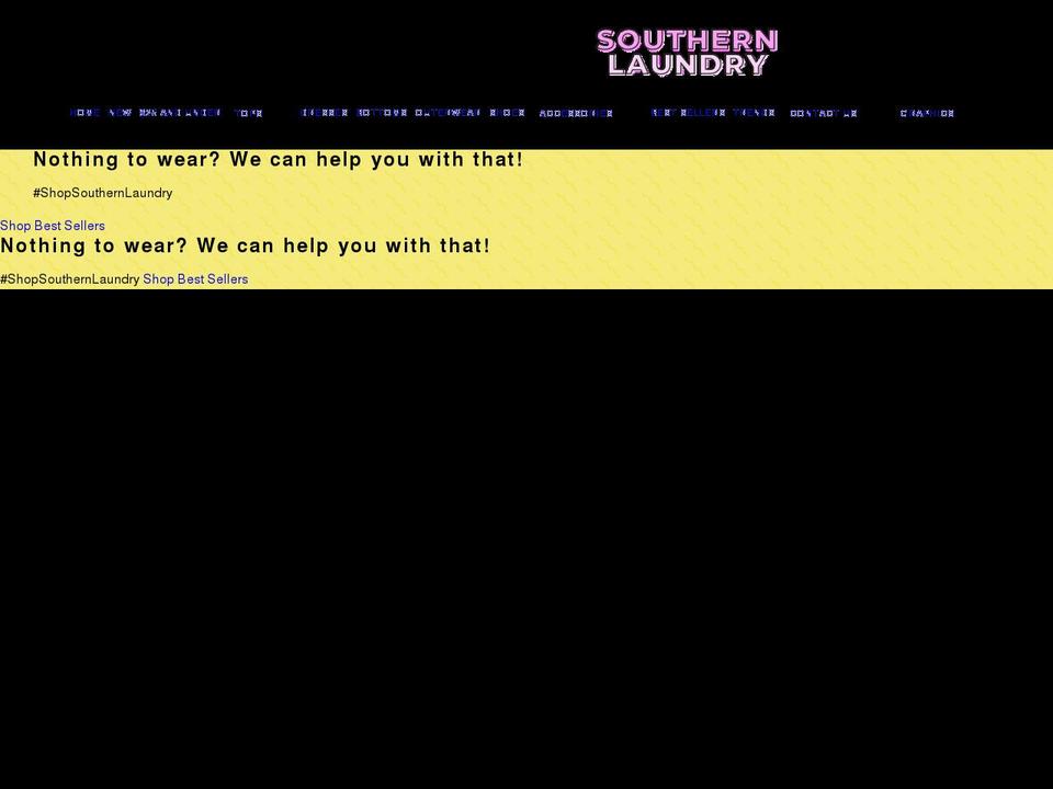 Pompom with Installments message Shopify theme site example shopsouthernlaundry.com