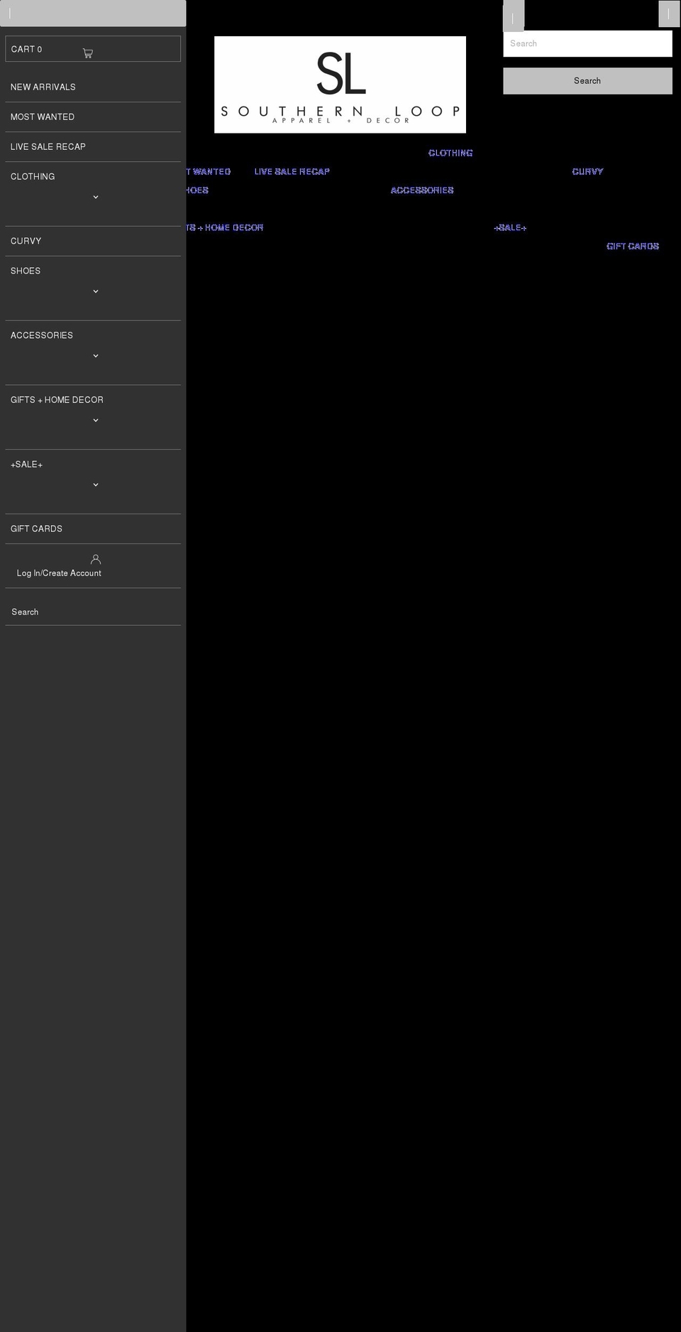 shopsouthernloop.com shopify website screenshot