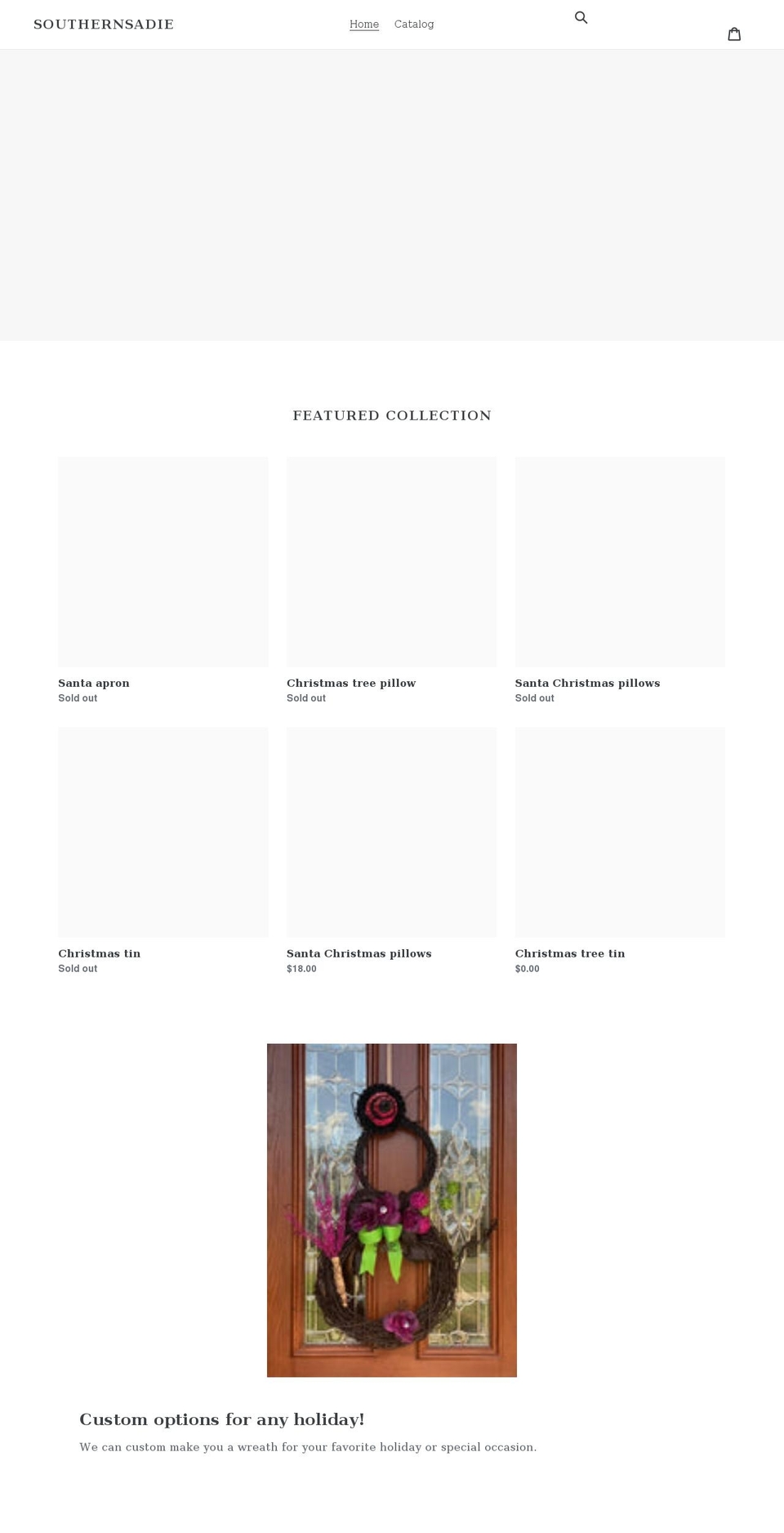 shopsouthernsadie.com shopify website screenshot