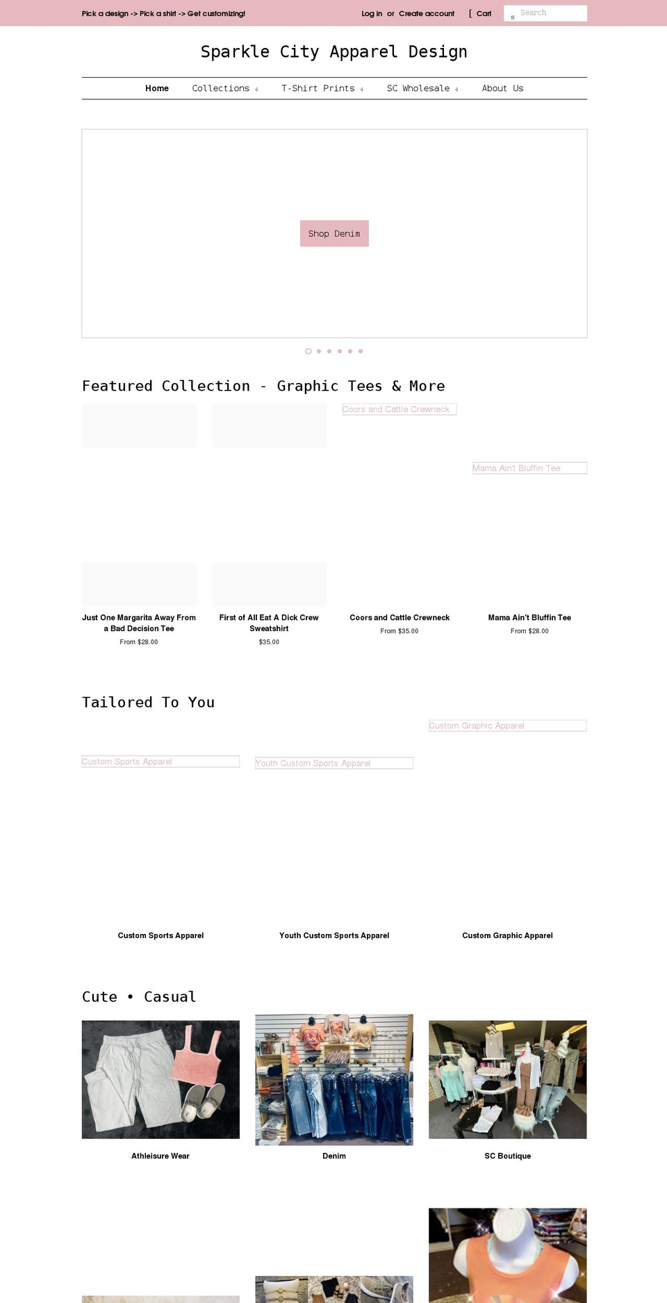 shopsparklecity.com shopify website screenshot