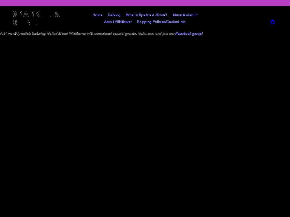 shopsparkleshine.com shopify website screenshot
